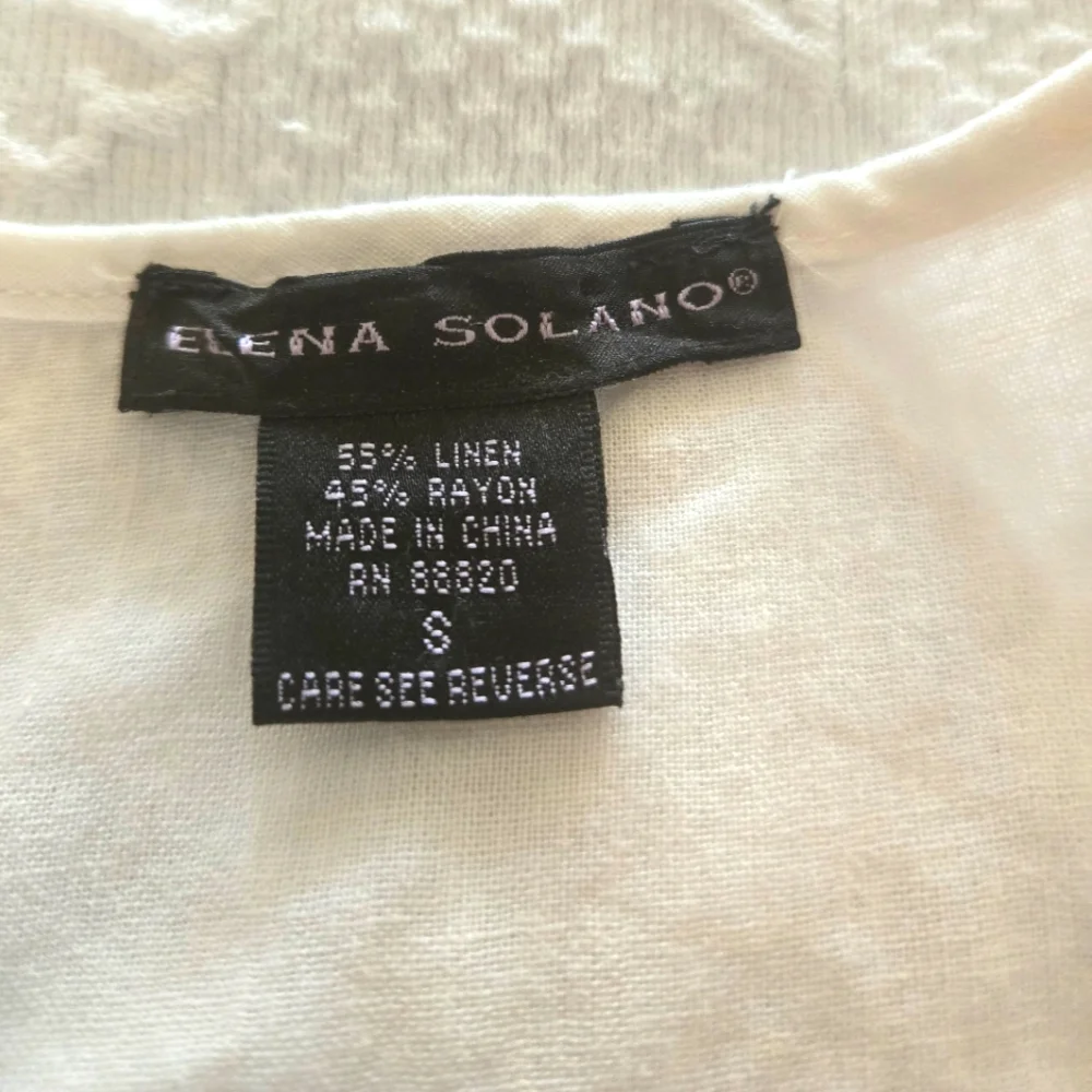 Linen Ruffled Blouse - Picture 4 of 5